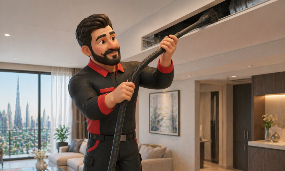 AC duct cleaning in Dubai service by Service Plix