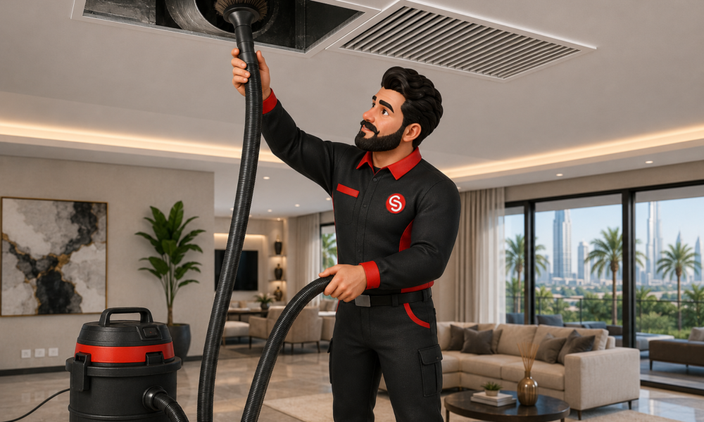 AC duct cleaning services in Dubai by Service Plix