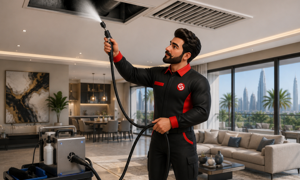 Air duct sanitization in Dubai by Service Plix