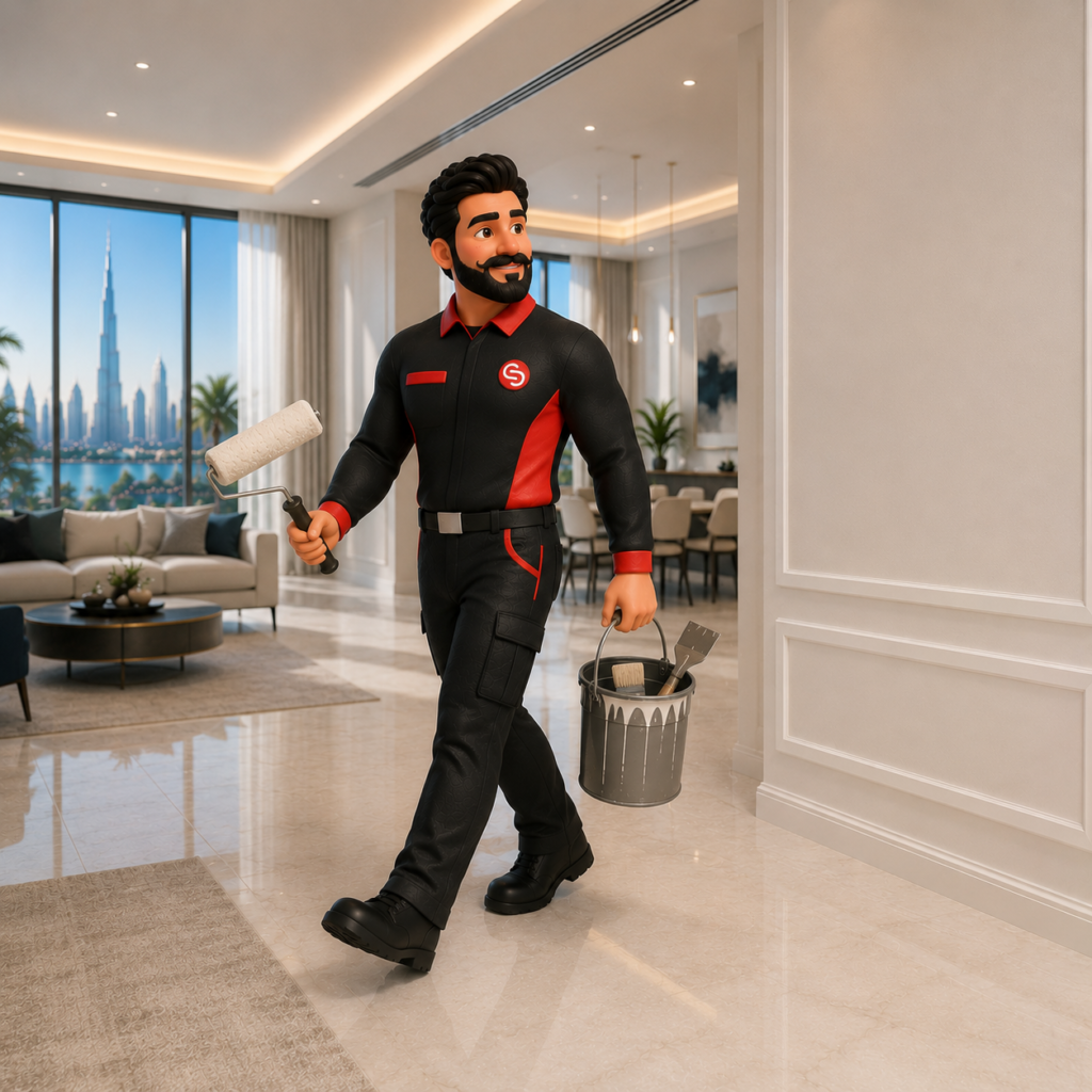 Apartment painting in Dubai by Service Plix