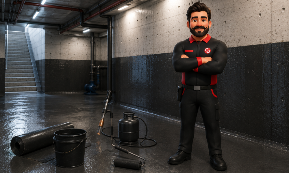 Basement waterproofing in Dubai by Service Plix