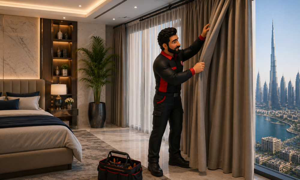 Blackout curtains in Dubai by Service Plix
