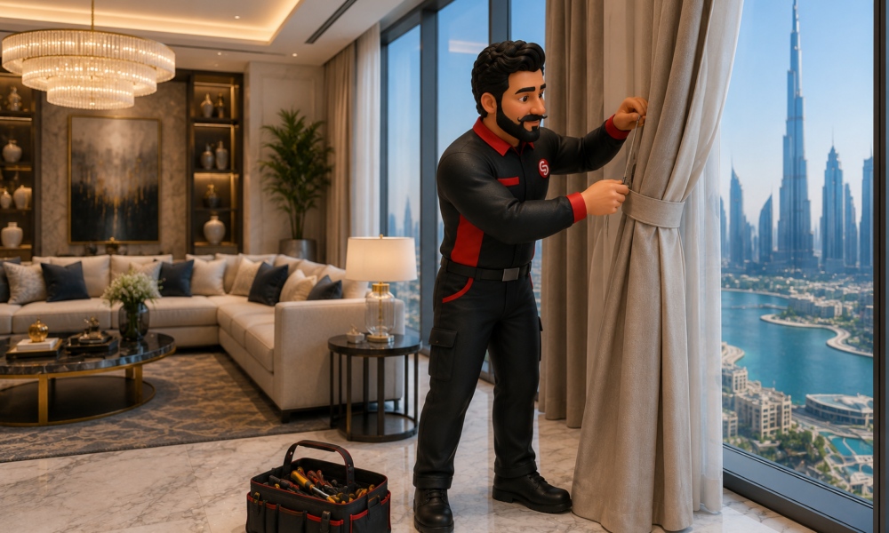 Blinds and curtains in Dubai by Service Plix