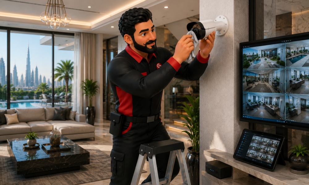 CCTV maintenance services in Dubai by Service Plix