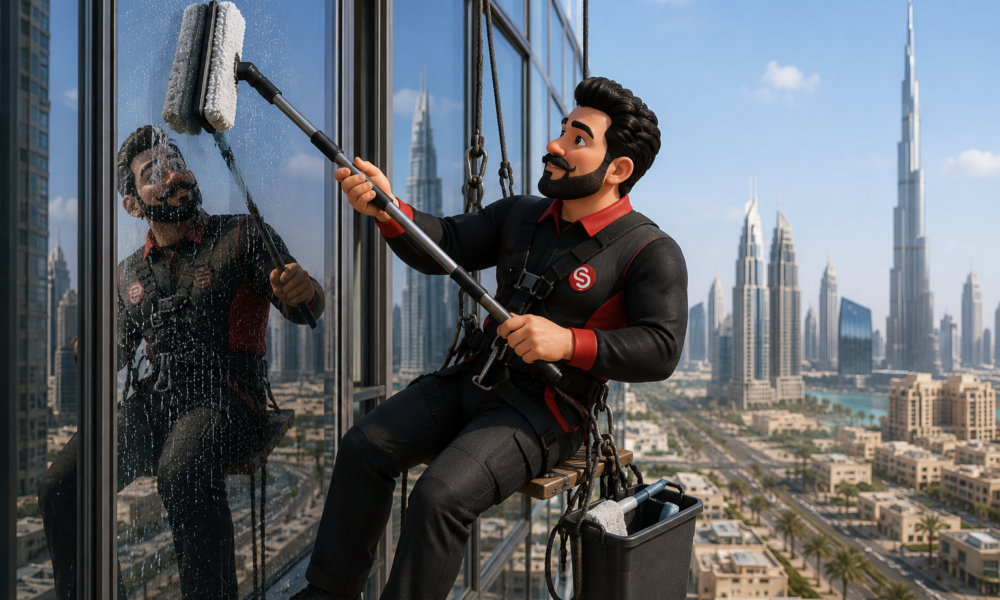 Facade cleaning services in Dubai by Service Plix