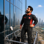 Glass facade cleaning in Dubai by Service Plix