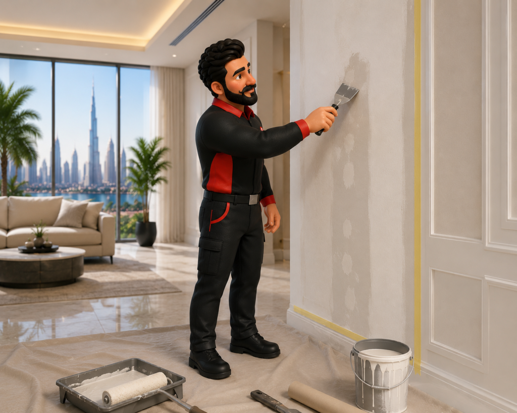 Interior painting services in Dubai by Service Plix