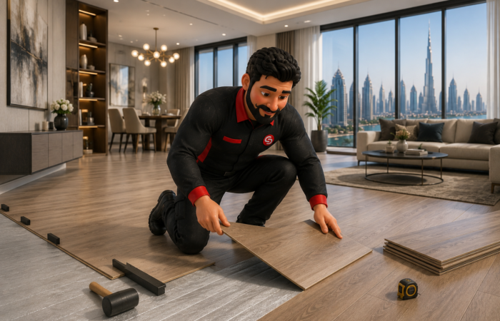 Laminate flooring in Dubai by Service Plix