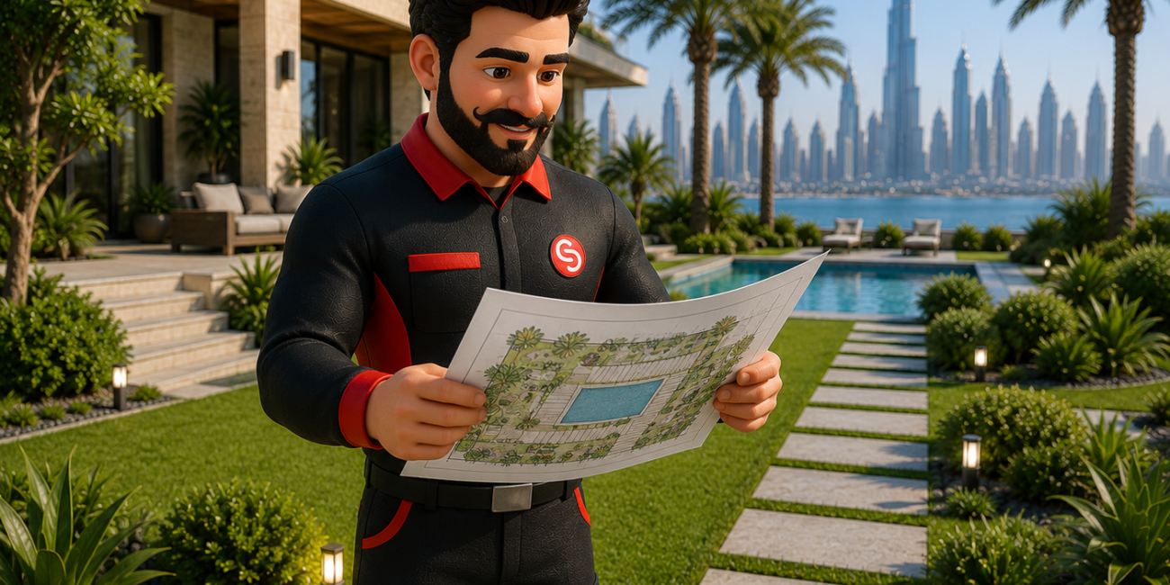 Landscape design in Dubai by Service Plix