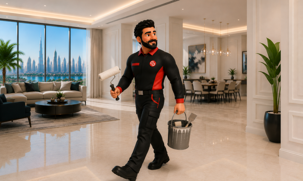 Modern interior painting services in Dubai by Service Plix
