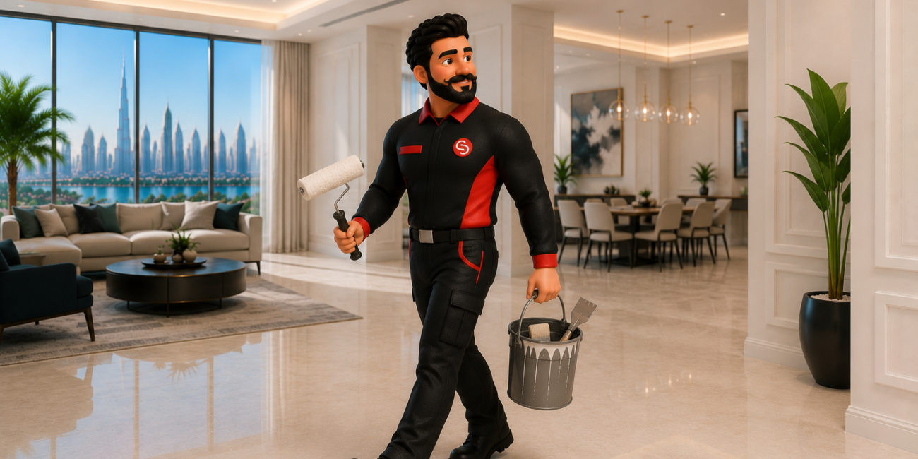 Modern interior painting services in Dubai by Service Plix