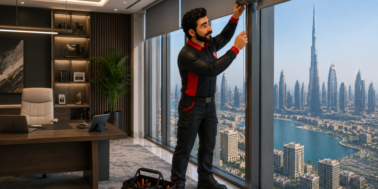 Motorized blinds in Dubai by Service Plix