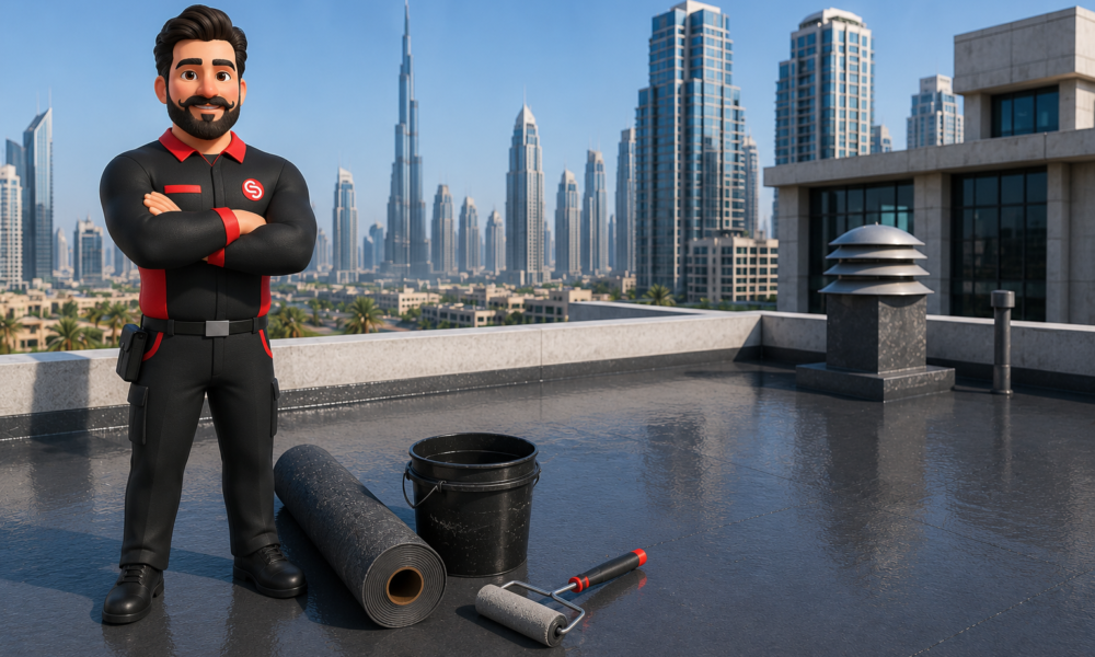 Roof waterproofing in Dubai by Service Plix