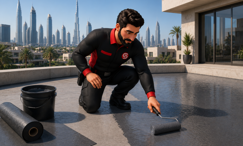 Terrace waterproofing in Dubai by Service Plix