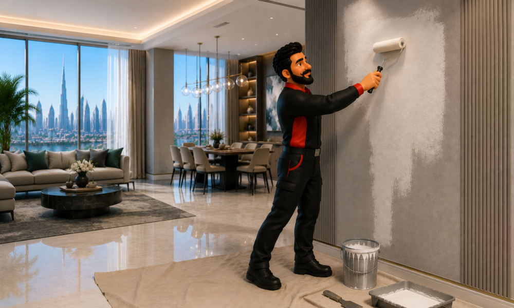 Wall painting in Dubai by Service Plix