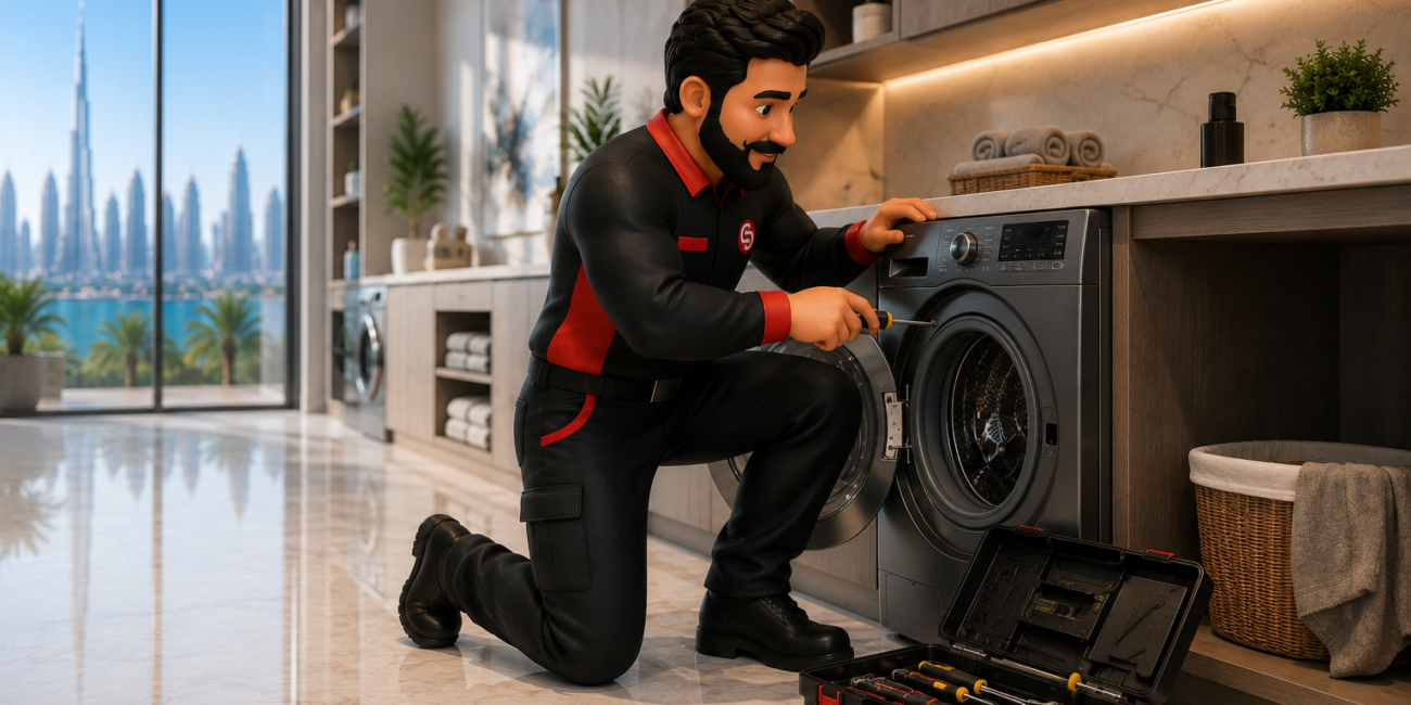 Laundry appliance repair services in Dubai by Service Plix