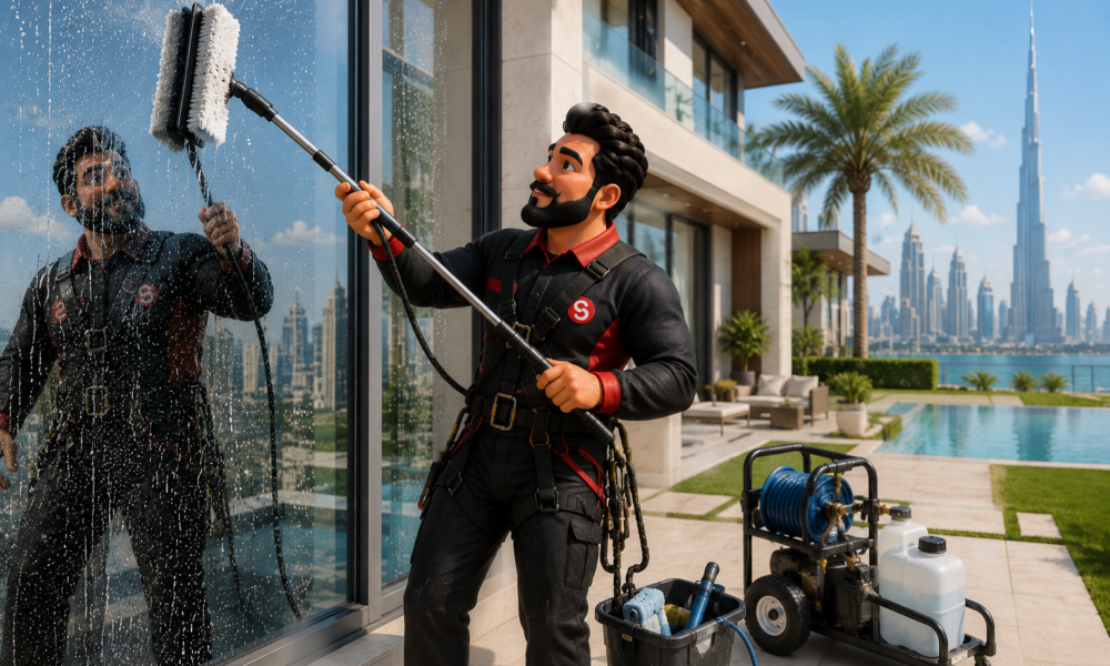 Window cleaning services in Dubai by Service Plix
